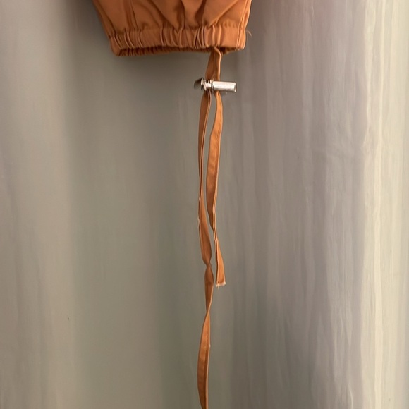 3‎ for $25! Lan Kou Women's Orange Cropped Jacket - Picture 4 of 7